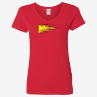 Ladies' Heavy Cotton™ V-Neck T-Shirt Thumbnail